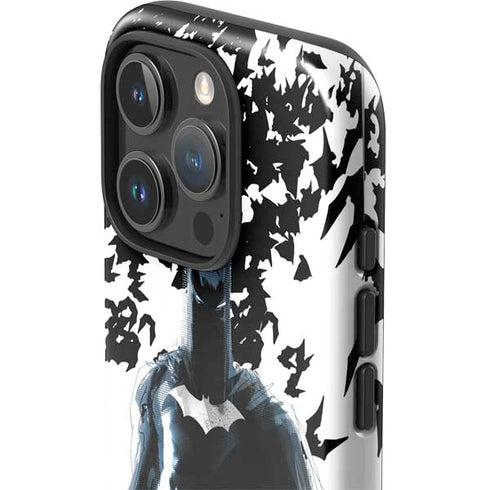 DC Comics Batman Holding batarang Art iPhone 16 Pro Max Impact Case