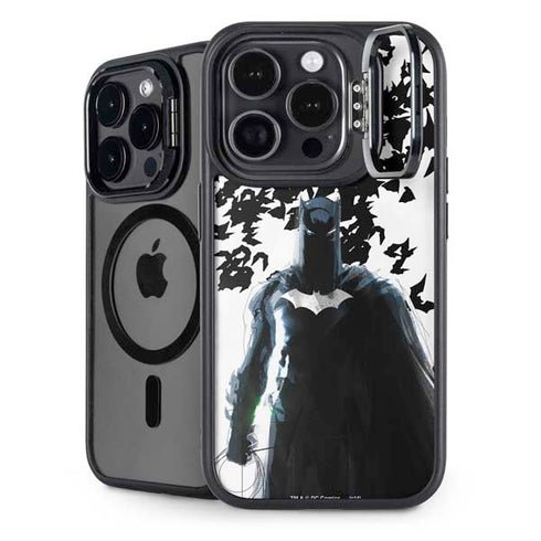 DC Comics Batman Holding batarang Art iPhone 16 Pro Max Kickstand Case