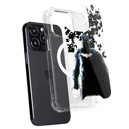 DC Comics Batman Holding batarang Art iPhone 16 Pro Max MagSafe Case