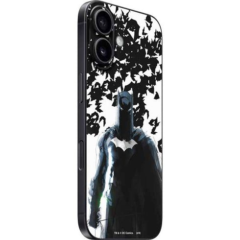 DC Comics Batman Holding batarang Art iPhone 16 Skin