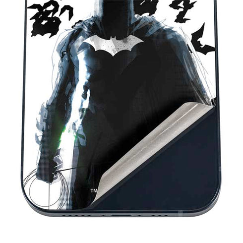 DC Comics Batman Holding batarang Art iPhone 16 Skin
