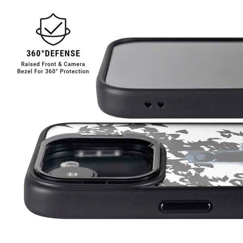 DC Comics Batman Holding batarang Art iPhone 16e Kickstand Case