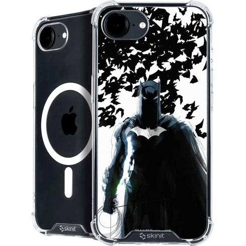 DC Comics Batman Holding batarang Art iPhone 16e MagSafe Case