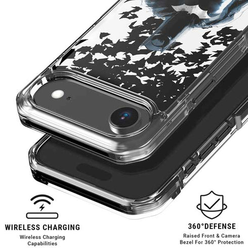 DC Comics Batman Holding batarang Art iPhone 17 Air Clear Case