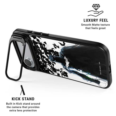 DC Comics Batman Holding batarang Art iPhone 17 Air Kickstand Case