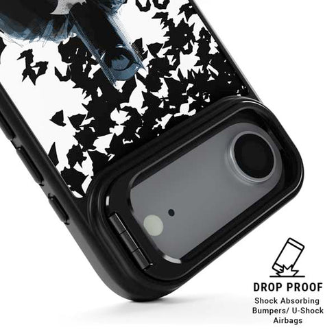 DC Comics Batman Holding batarang Art iPhone 17 Air Kickstand Case
