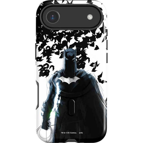 DC Comics Batman Holding batarang Art iPhone 17 Air Magsafe Impact Case