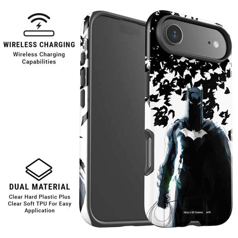 DC Comics Batman Holding batarang Art iPhone 17 Air Magsafe Impact Case