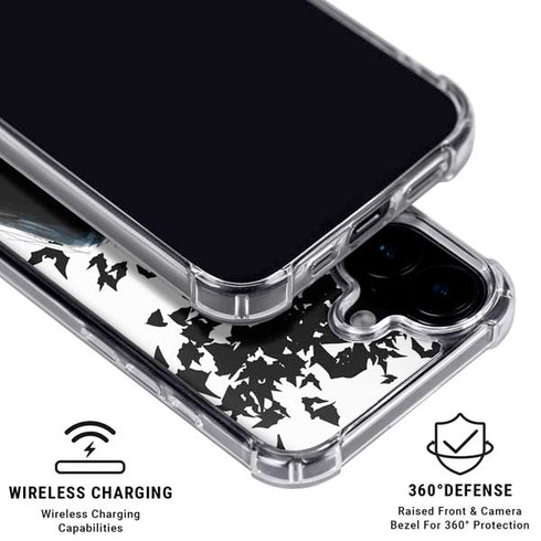 DC Comics Batman Holding batarang Art iPhone 17 Clear Case