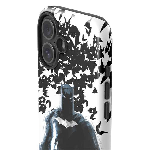 DC Comics Batman Holding batarang Art iPhone 17 Impact Case
