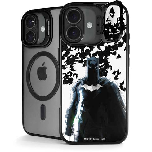 DC Comics Batman Holding batarang Art iPhone 17 Kickstand Case