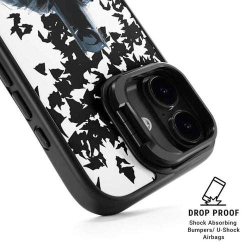 DC Comics Batman Holding batarang Art iPhone 17 Kickstand Case