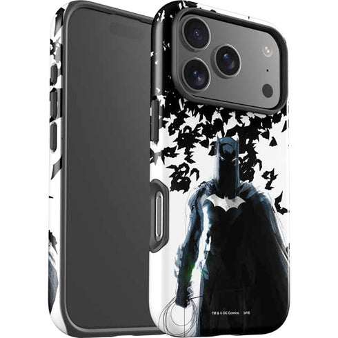 DC Comics Batman Holding batarang Art iPhone 17 Pro Impact Case