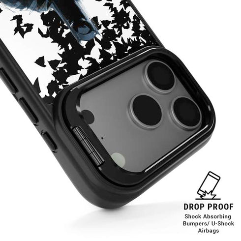 DC Comics Batman Holding batarang Art iPhone 17 Pro Kickstand Case