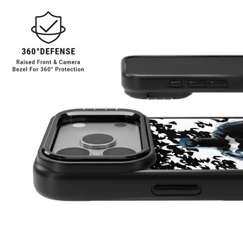 DC Comics Batman Holding batarang Art iPhone 17 Pro Max Kickstand Case