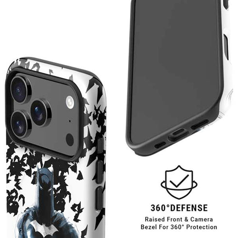 DC Comics Batman Holding batarang Art iPhone 17 Pro Max Magsafe Impact Case