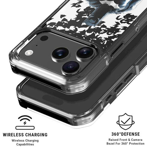 DC Comics Batman Holding batarang Art iPhone 18 Pro Clear Case
