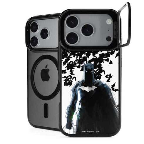 DC Comics Batman Holding batarang Art iPhone 18 Pro Kickstand Case