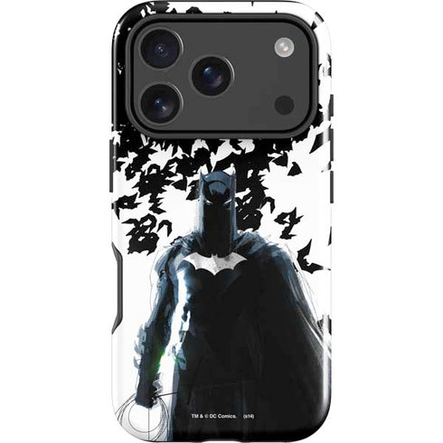 DC Comics Batman Holding batarang Art iPhone 18 Pro Max Impact Case