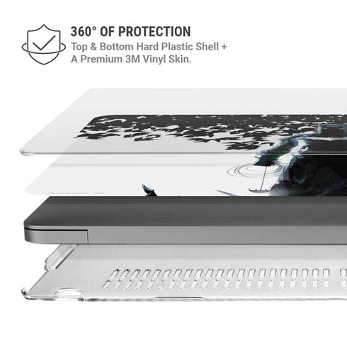 DC Comics Batman Holding batarang Art MacBook Pro 14in (2021-24) Case plus Skin