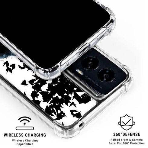 DC Comics Batman Holding batarang Art Moto G Power 5G (2024) Clear Case