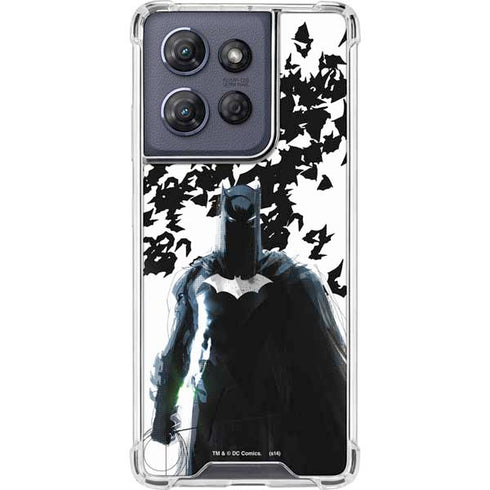 DC Comics Batman Holding batarang Art Moto G Power 5G (2025) Clear Case