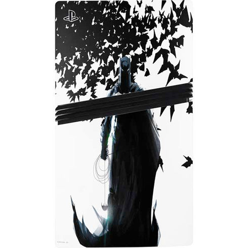 DC Comics Batman Holding batarang Art PS5 Pro Disk Bundle Skin