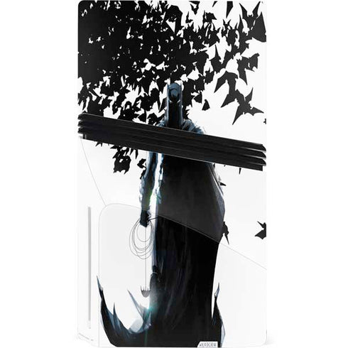 DC Comics Batman Holding batarang Art PS5 Pro Disk Bundle Skin