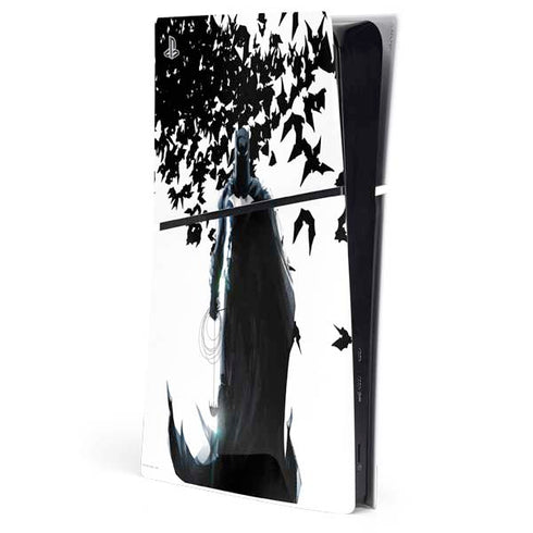 DC Comics Batman Holding batarang Art PS5 Slim Digital Edition Console Skin