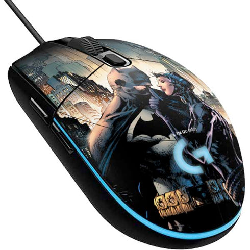 DC Comics Batman Hush 15th Anniversary Deluxe Edition Cover by Jim Lee G203 Prodigy RGB Wired Gaming Mouse Skin