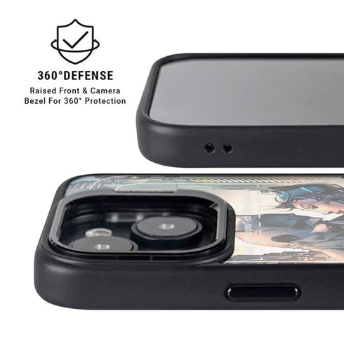 DC Comics Batman Hush 15th Anniversary Deluxe Edition Cover by Jim Lee iPhone 14 Kickstand Case