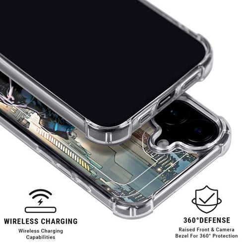DC Comics Batman Hush 15th Anniversary Deluxe Edition Cover by Jim Lee iPhone 16 Plus Clear Case
