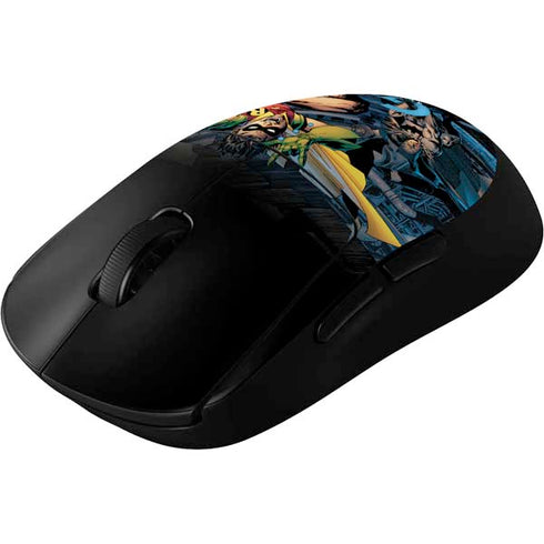 DC Comics Batman All Star Batman & Robin, The Boy Wonder ( Batman & Robin in Action) By Jim Lee G Pro Wireless Gaming Mouse Skin