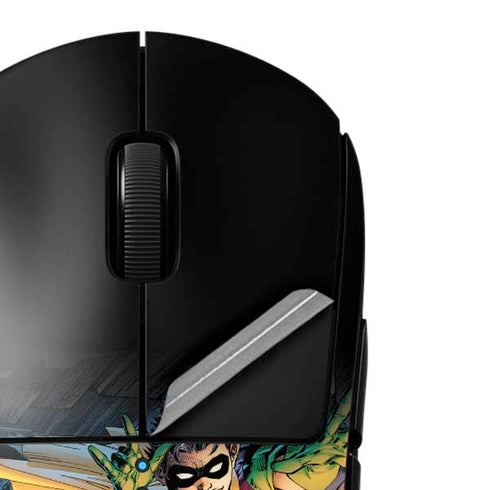 DC Comics Batman All Star Batman & Robin, The Boy Wonder ( Batman & Robin in Action) By Jim Lee G Pro Wireless Gaming Mouse Skin