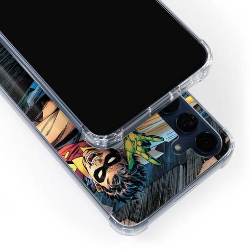 DC Comics Batman All Star Batman & Robin, The Boy Wonder ( Batman & Robin in Action) By Jim Lee Galaxy A55 5G Clear Case