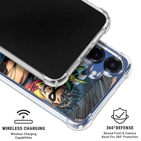 DC Comics Batman All Star Batman & Robin, The Boy Wonder ( Batman & Robin in Action) By Jim Lee Galaxy S25 Plus Clear Case
