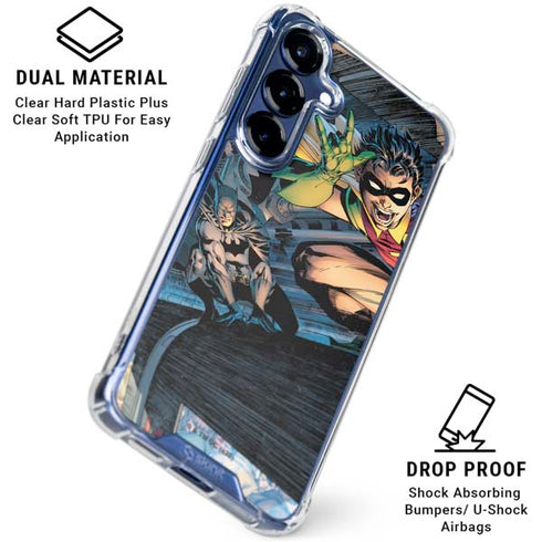 DC Comics Batman All Star Batman & Robin, The Boy Wonder ( Batman & Robin in Action) By Jim Lee Galaxy S25 Plus Clear Case