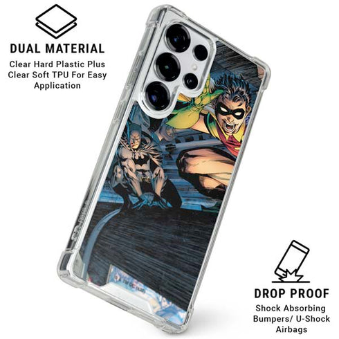 DC Comics Batman All Star Batman & Robin, The Boy Wonder ( Batman & Robin in Action) By Jim Lee Galaxy S25 Ultra Clear Case
