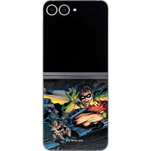 DC Comics Batman All Star Batman & Robin, The Boy Wonder ( Batman & Robin in Action) By Jim Lee Galaxy Z Flip6 Skin