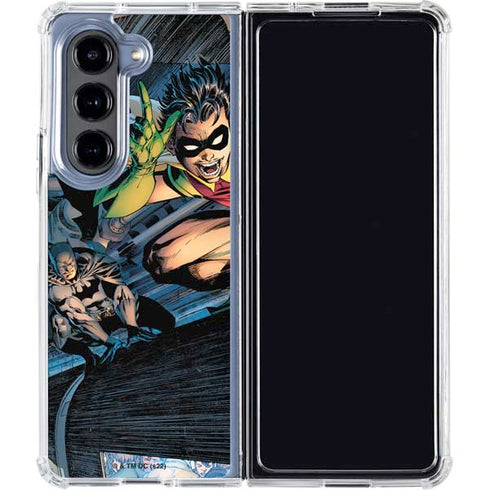 DC Comics Batman All Star Batman & Robin, The Boy Wonder ( Batman & Robin in Action) By Jim Lee Galaxy Z Fold5 5G Clear Case