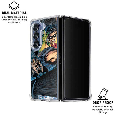 DC Comics Batman All Star Batman & Robin, The Boy Wonder ( Batman & Robin in Action) By Jim Lee Galaxy Z Fold6 Clear Case