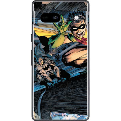 DC Comics Batman All Star Batman & Robin, The Boy Wonder ( Batman & Robin in Action) By Jim Lee Google Pixel 7a Skin