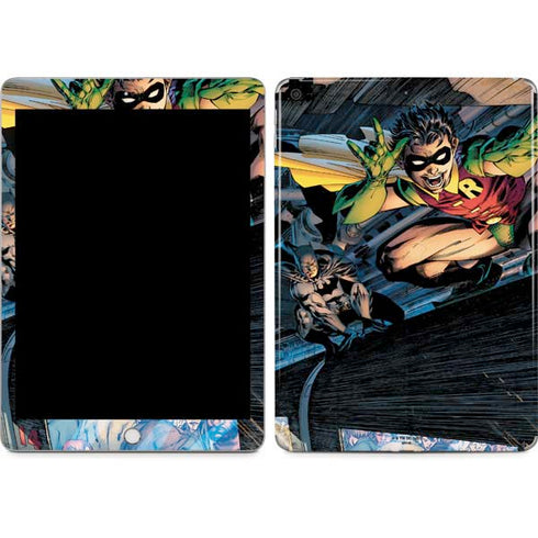 DC Comics Batman All Star Batman & Robin, The Boy Wonder ( Batman & Robin in Action) By Jim Lee Apple iPad Skin