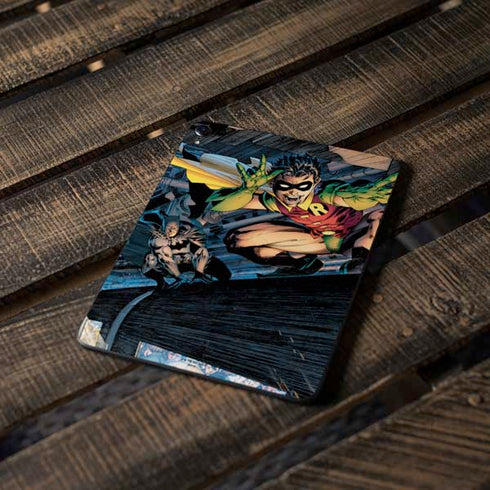 DC Comics Batman All Star Batman & Robin, The Boy Wonder ( Batman & Robin in Action) By Jim Lee Apple iPad Pro Skin