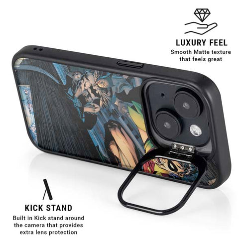 DC Comics Batman All Star Batman & Robin, The Boy Wonder ( Batman & Robin in Action) By Jim Lee iPhone 15 Kickstand Case