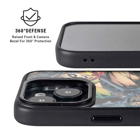 DC Comics Batman All Star Batman & Robin, The Boy Wonder ( Batman & Robin in Action) By Jim Lee iPhone 15 Kickstand Case