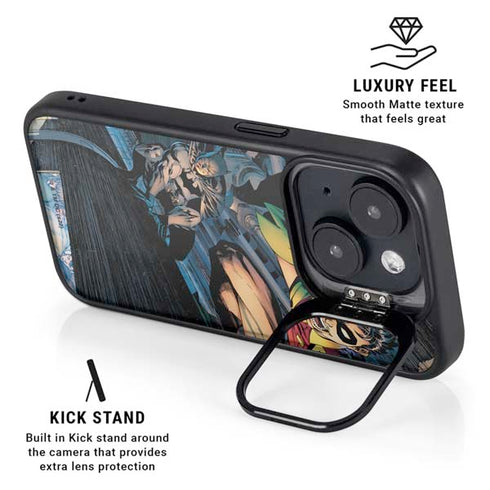 DC Comics Batman All Star Batman & Robin, The Boy Wonder ( Batman & Robin in Action) By Jim Lee iPhone 15 Plus Kickstand Case