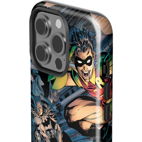 DC Comics Batman All Star Batman & Robin, The Boy Wonder ( Batman & Robin in Action) By Jim Lee iPhone 15 Pro Impact Case