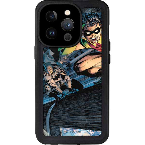DC Comics Batman All Star Batman & Robin, The Boy Wonder ( Batman & Robin in Action) By Jim Lee iPhone 15 Pro Waterproof Case