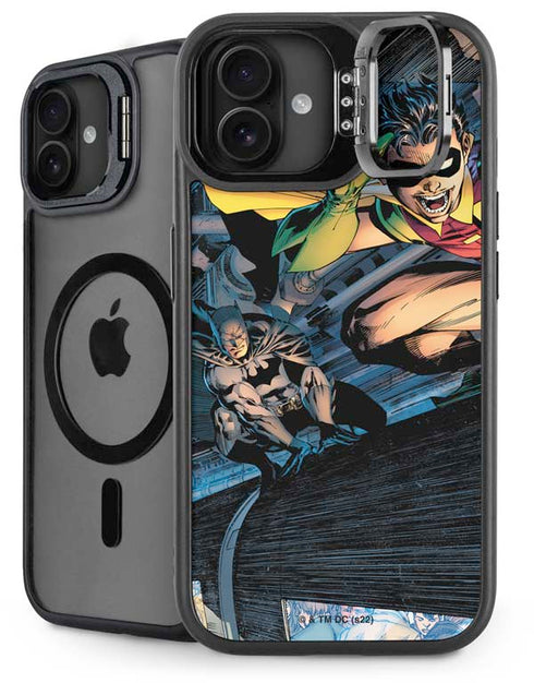 DC Comics Batman All Star Batman & Robin, The Boy Wonder ( Batman & Robin in Action) By Jim Lee iPhone 16 Kickstand Case